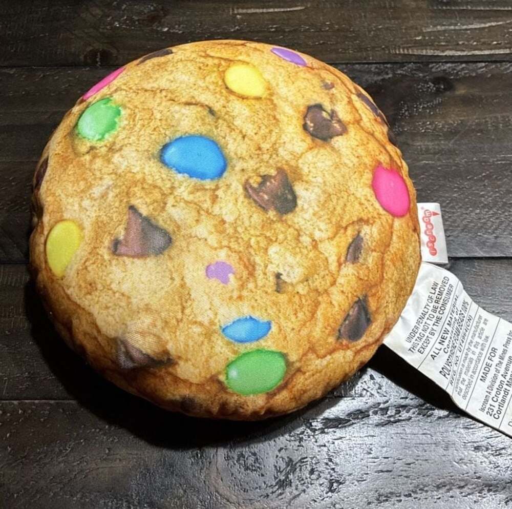 iscream Chocolate Chip Cookie Plush Pillow